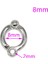 8mm Tarzı L Beden Et Kuş Güvercin Papağan Bacak Halkası Kuş Halkası Açık Uçan Eğitim Etkinliği Açılış Ayak Halkası Aksesuarları Kuş Malzemeleri (Yurt Dışından) 1
