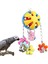D Stili Papağanlar Kuş Oyuncakları ve Kuş Aksesuarları Pet Oyuncak Salıncak Standı Muhabbet Kuşu Parakeet Kafesi Renkli Boncuk Bells Salıncak Oyuncakları Çiğnemek (Yurt Dışından) 2
