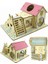 E Stili Hamster Hideout Ahşap Kulübe Küçük Hayvanlar Aksesuarları Çift Katmanlı Villa Sıçan Odası Ev Kafes Merdiven Kurulu ile Egzersiz Oyuncak (Yurt Dışından) 4
