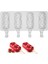 Sadece Kalıp-1 Tarzı 4-Cavity Pişirme Mini Silikon Dondurma Kalıpları Popsicle Kalıpları Kek Çikolatalı Cakesicle Kalıp Dıy Ice Pops Oval Için (Yurt Dışından) 1