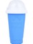 Mavi Stil Hızlı Dondurulmuş Smoothies Dondurma Makinesi Fincan Dıy Squeeze Slushy Meyve Suyu Milkshake Hızlı Soğutma Samanlı Silikon Şişe (Yurt Dışından) 1