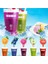 Kırmızı Stil Smoothie Cup Dondurma Makinesi Ev Yapımı Squeeze Cup Ice Slush Yapma Şişesi (Yurt Dışından) 3