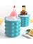 S 600ML Stili Silikon Ice Cube Maker Ice Cube Kalıp Kapaklı Tepsi Taşınabilir Kova Şarap Buz Soğutucu Bira Dolabı Mutfak Partisi Içecek Viski (Yurt Dışından) 2