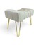 Foresta Home Fiona Puf Bench - Gold Metal Ayak 5