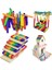 B05-50PCS Tarzı Lot Ahşap Düz Dondurma Lolly Krem Lolipop Dondurma Çubukları Yapma Tutacağı Renkli Çocuklar Dıy El Sanatları Sanat Aracı Bulmaca Oyuncak Hediyeler (Yurt Dışından) 4