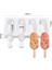 Gümüş Tarzı 4-Cavity Pişirme Mini Silikon Dondurma Kalıpları Popsicle Kalıpları Kek Çikolatalı Cakesicle Kalıp Dıy Ice Pops Oval Için (Yurt Dışından) 1
