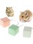 2X2X2CM Tarzı Hamster Diş Taşlama Taş Mineral Kalsiyum Tavşan Sıçan Sincap Oyuncaklar Küp Asmak L4MB (Yurt Dışından) 3