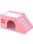 D 14X8X9CM Stili Sevimli Mini Ahşap Hamster Evi Merdiven Llas Küçük Evcil Hayvanlar Için Kobay Yuva Yatağı Küçük Evcil Hayvanlar Kafes Oyuncaklar Hamster Aksesuarları (Yurt Dışından) 1