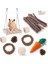 12'li Paket Stili Hamster Tavşan Çiğneme Oyuncak Seti Bite Eziyet Diş Oyuncakları Mısır Havuç Dokuma Topları Diş Temizleme Molar Evcil Hayvan Malzemeleri (Yurt Dışından) 4