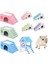 G 18.3X7X9.7CM Stili Sevimli Mini Ahşap Hamster Evi Merdiven Llas Küçük Evcil Hayvanlar Için Kobay Yuva Yatağı Küçük Evcil Hayvanlar Kafes Oyuncaklar Hamster Aksesuarları (Yurt Dışından) 2