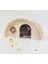 16X8.5X9CM Tarzı Bir Ev Yüksek Li Doğal Hamster Ahşap Döken Ev Küçük Hayvan Kafesi Accessoriellas Oyuncaklar (Yurt Dışından) 1