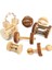 No.8 Stili S Beden Sevimli Doğal Ahşap Tavşanlar Hamster Oyuncaklar Çam Dumbells Unicycle Çan Rulo Oyuncaklar Gine Domuzları Için Sıçan Küçük Pet Azı Dişleri Malzemeleri (Yurt Dışından) 3