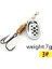 BHEID003 Stili Ftk Balıkçılık Cazibesi 7 Renk 0 #-5 # Er Yem Kaşık Lures Pike Metal Tiz Kancalı Yapay Bas Yem Balıkçılık Cazibesi (Yurt Dışından) 1