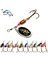 Tlg Shop S08 Stili 10 Renk Peche Er Balıkçılık Lures Wobblers Crankbaits Jig Parladı Metal Pullu Alabalık Kaşığı Sazan Balıkçılık Için Kancalı Pesca (Yurt Dışından) 2