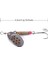 SP063 Stili .7cm.3g Yapay Altın Gümüş Kaşık Cazibesi Metal Er Balıkçılık Lures Pesca Olta Takımı Er Yem 4 # Kanca (Yurt Dışından) 1