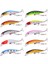 No.9 Tarzı .2g 10CM Balıkçılık Lures Minnow Wobbler Yüzen Bas Trolling Yapay Sert Yem Crankbait Sazan Pesca Olta Takımı (Yurt Dışından) 5