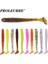 C Stili Kolay Parlatıcı Silikon Solucanlar Yumuşak Yemler 5cm 0.7g Jig Wobblers Balıkçılık Lures Yapay Swimbaits Bas Sazan Mücadelesi Için (Yurt Dışından) 2