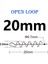 20MM Açık Döngü Stili 50 Parça Tüm Boyut Balıkçılık Kancası Merkezleme Ral Balıkçılık Yemi Çelik Küçük Yumuşak Cazibesi Için Büyük Bahar Krank Kilidi Balıkçılık Aksesuarları (Yurt Dışından) 1