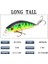 No.1 Tarzı Suffyu Minnow Balıkçılık Cazibesi 7cm.5g 3D Gözler Crankbait Wobbler Yapay Sert Yem Üç Çapa Kanca Olta Takımı (Yurt Dışından) 5