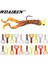 C Stili Licone Solucan Yumuşak Yemler Jig Wobblers 4cm 0.7g Turna Bas Sazan Olta Takımı Cazip Karides Koku Tuz Yapay Yemler (Yurt Dışından) 2