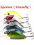 6 Adet 45MM 7.5g Tarzı Proleurre Yüce Karışık Balıkçılık Cazibesi Kitleri Wobbler Crankbait Swimbait Minnow Sert Baiters Sazan Yem Seti Olta Takımı (Yurt Dışından) 3
