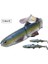 Renk E Stili 58G 22CM 8.6 Inç Spinpoler 3 Eklemli Yumuşak Plastik Yem Yüzme Kürek Kuyruğu Swimbait 16CM 22CM Pike Bass Muskie Big T Kuyruk Yumuşak Cazibesi (Yurt Dışından) 1