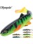 Renk E Stili 58G 22CM 8.6 Inç Spinpoler 3 Eklemli Yumuşak Plastik Yem Yüzme Kürek Kuyruğu Swimbait 16CM 22CM Pike Bass Muskie Big T Kuyruk Yumuşak Cazibesi (Yurt Dışından) 2