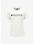 Kırık Beyaz Kadın Bisiklet Yaka T-Shirt D4SL-TST3053 1