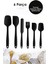 6lı Takım Yanmaz Yapışmaz Mutfak Pasta Slikon Yumurta Fırçası Kaşık Bıçak Spatula Se 1