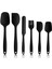 6'lı Silikon Yanmaz Spatula Seti Yanmaz Yapışmaz Spatula, Fırça ve Pasta Sıvama Bıçağı Seti 2