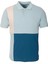 Erkek Polo Yaka T-Shirt Mavi %100 Pamuk Slim Fit Ribanalı Kol Garnili T-Shirt Ncs Jeans 1165 1