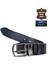 PC406 Erkek 4 cm Çift Taraflı Kemer Lacivert 3