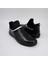 Erkek Siyah Deri Sneakers 5