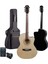 XC-300XNT- Profesyonel AMFİLİ Elektro Akustik Gitar (Amfi Gigbag Çanta Tuner Capo Askı Jak Kablo Pena) 4