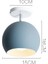 Yuvarlak Macaron Tavan Işık Iskandinav Modern LED Tavan Lambası Oturma Odası Yatak Odası Armatür Sundurma Koridor Koridor-Gri (Yurt Dışından) 2