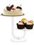 2 Katmanlı Cupcake Ekran Standı Yuvarlak Akrilik Kek Rafı Dıy Şeker Tatlı Kulesi Rafı Düğün Parti Kek Dekorasyon Aracı (Yurt Dışından) 5