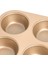 Adet 6 Delik Kare Kek Kalıbı Muffin Tepsisi Kek Kalıbı Muffin Kalıbı Karbon Çelik Fırın Tepsisi Yapışmaz Bakeware Bisküvi Tavası (Yurt Dışından) 2
