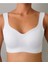 Lazer Kesim Pedli Seamless Bralet Sütyen-Beyaz 1