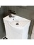 Ayaksız Tek Kapaklı Sol Lavabolu 46 cm Banyo Alt Dolabı 3