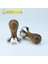 Düz Tabanlı Tasarım Stili 49MM 304 Paslanmaz Çelik Altın Sandal Ağacı Saplı Sabotaj Leopar Desen Kahve Tozu Çekiç Araçları Aksesuarları (Yurt Dışından) 2