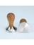 Kırmızı Sandal Ağacı Stili 57MM Ahşap Saplı Kahve Sabotaj Tozu Çekiç Paslanmaz Çelik Taban Barista Espresso Sabotaj Aksesuarları (Yurt Dışından) 2