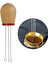 Stand Stili Masif Ahşap Saplı Espresso Kahve Tamper Karıştırma Iğnesi Distribütör Espresso Makinesi Aracı El Tamperleri Espresso Tamper Iğnesi (Yurt Dışından) 2