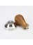 Dalbergia Odorifera Stili 58 mm Ahşap Saplı Kahve Sabotaj Tozu Çekiç Paslanmaz Çelik Taban Barista Espresso Sabotaj Aksesuarları (Yurt Dışından) 1