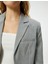 Crop Blazer Ceket Fleto Cepli Viskon Karışımlı 5