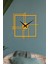 Kare Querencia Metal Gold / Altın Duvar Saati - Ev / Ofis Saati - Hediye Saat - 50 x 50 cm 1