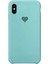 Apple iPhone Xs Max Lansman Içi Kadife Mikrofiber Kalp Desenli Kılıf A+ Deluxe Class - Turkuaz 1