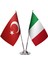 Italya Ikili Masa Bayrağı 1