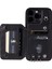 iPhone14 Için Pro Rfıd Engelleme Kart Tutucu Pu Deri+Tpu Telefon Kickstand Kapak Bilek Kayış-Black (Yurt Dışından) 2