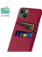 iPhone15 Plus Için Ince Telefon Kasası Artı Sert Pc+Çift Kart Tutucu-Kırmızalı Bez Anti Drop Telefon Kapağı (Yurt Dışından) 2