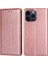 iPhone15 Pro Max Manyetik Kapatma Stand Cüzdan Pu Deri+Tpu Telefon Kapak Gül Altın (Yurt Dışından) 1